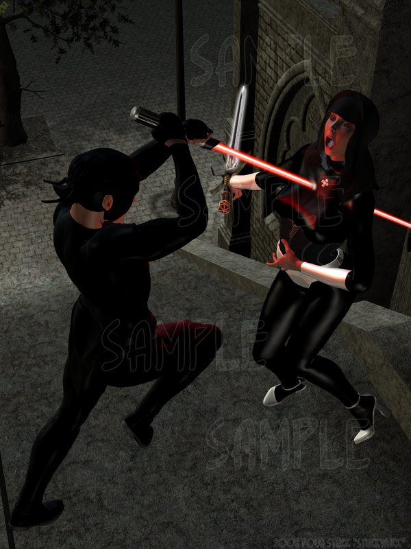 Red Ravenger and MoonSwift