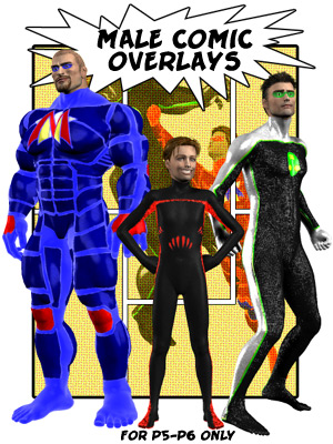 Male Comic Overlays