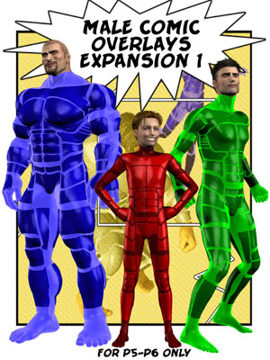 Male Comic Overlays Expansion 1